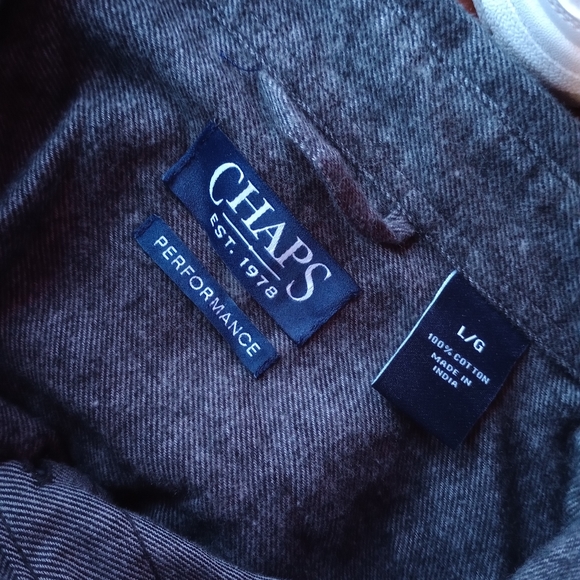 Men's 100% Cotton Chaps Performance Button Down Shirt - Picture 3 of 4